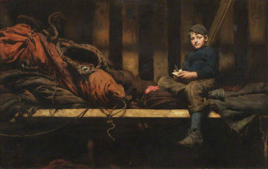 Dinner Time / Ambrose Rouffignac in the Sail Loft (Время ужина / Амвросий Руффиньяк в парусной мастерской), 1883