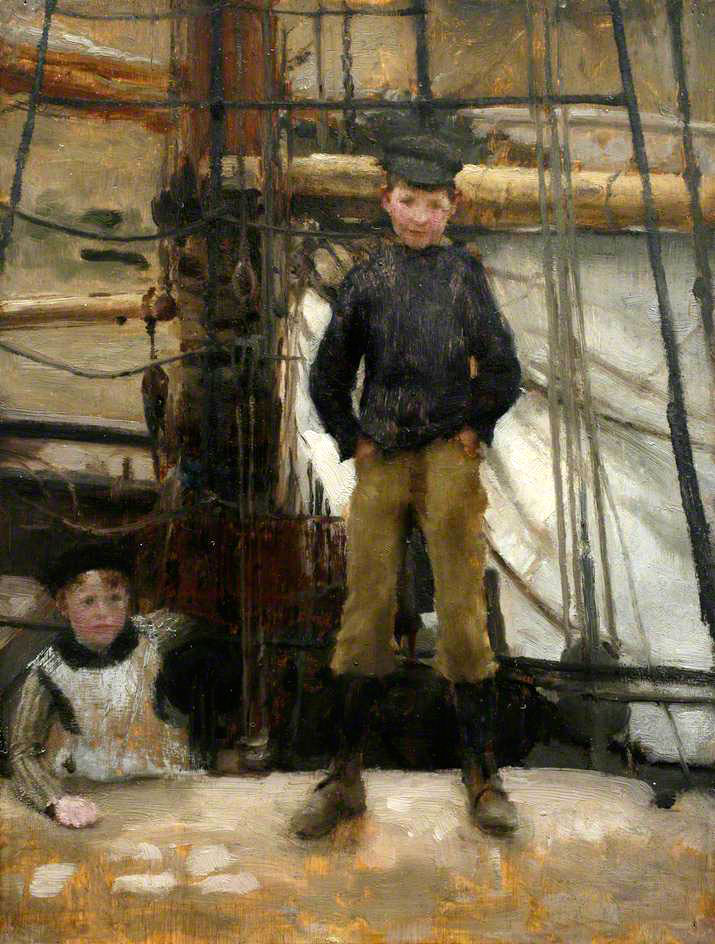 Two Children on Deck (Двое детей на палубе)