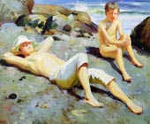 Загорающие юнцы