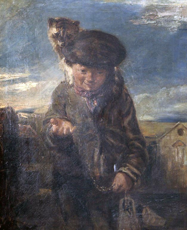 Young Boy with a Racoon (Мальчик с енотом)