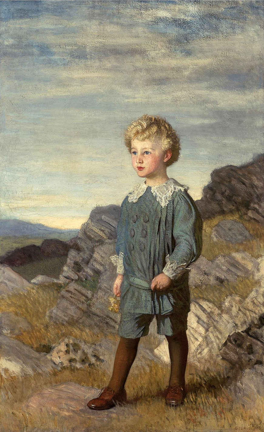 Young boy on a rocky hill (Мальчик на скалистом холме), 1911