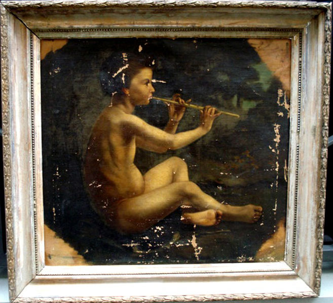 Mythological scene with Nude Boy (Мифологическая сцена с нагим мльчиком), XIX