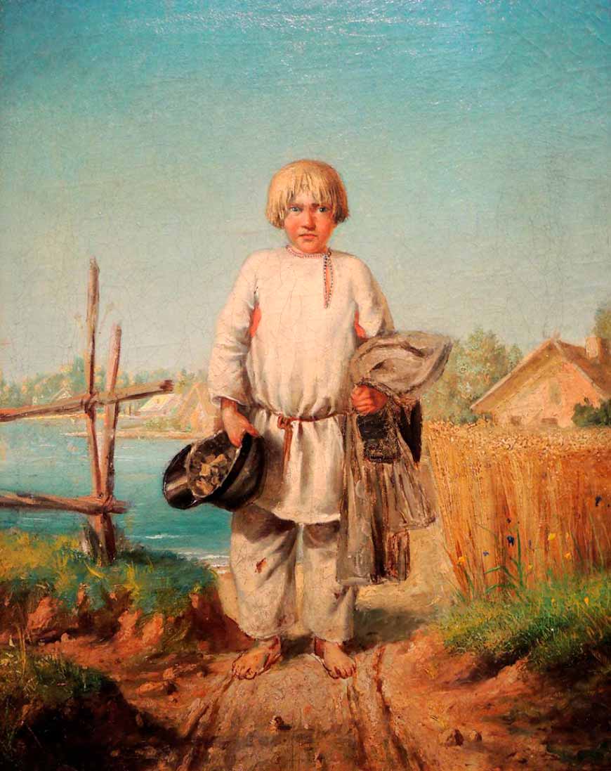 Мальчик с бабками (Boy with dibs), 1820-1840