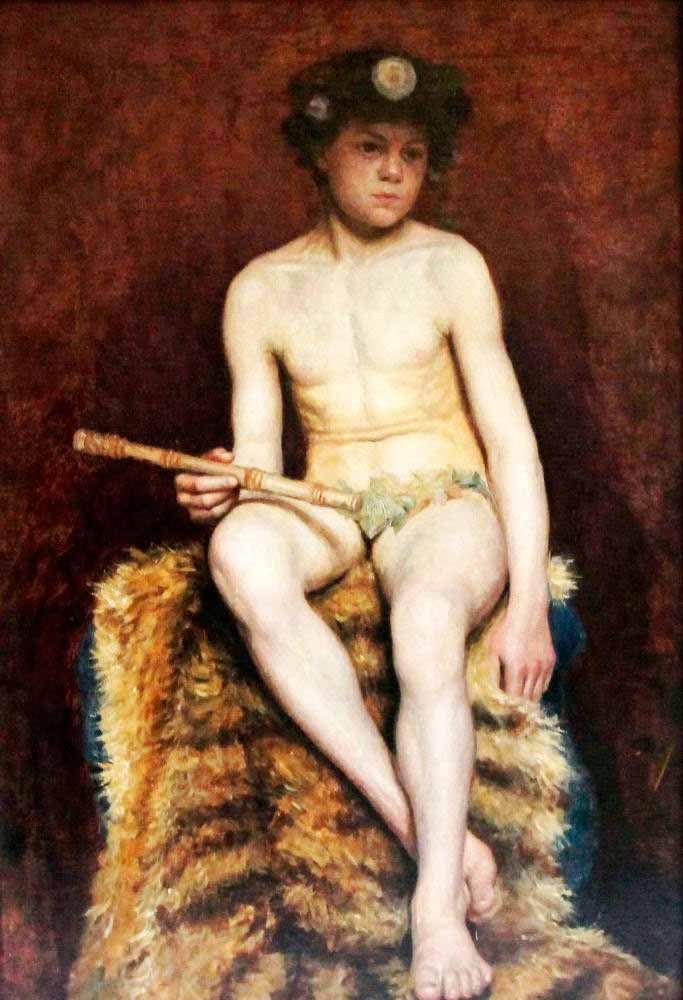 Nude Male Youth Posed As Pan (Юноша, позирующий в качестве Пена), XIX