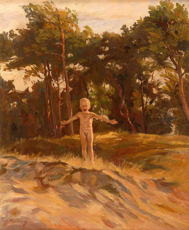 Junge am Strand (Мальчик на пляже), c.1910