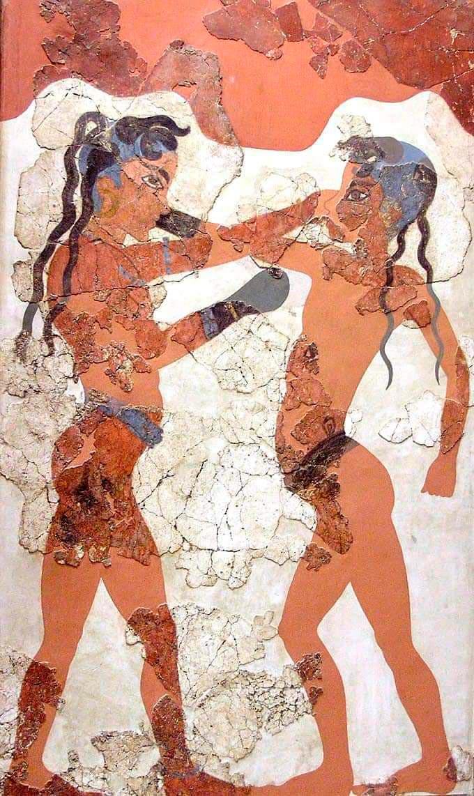 Boxing boys from Akrotiri (Боксирующие мальчики из Акротири), 1550-1500 B.C.