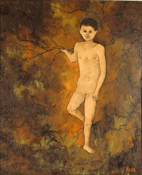 Nude Boy in Forest (Нагой альчик в лесу), mid XX