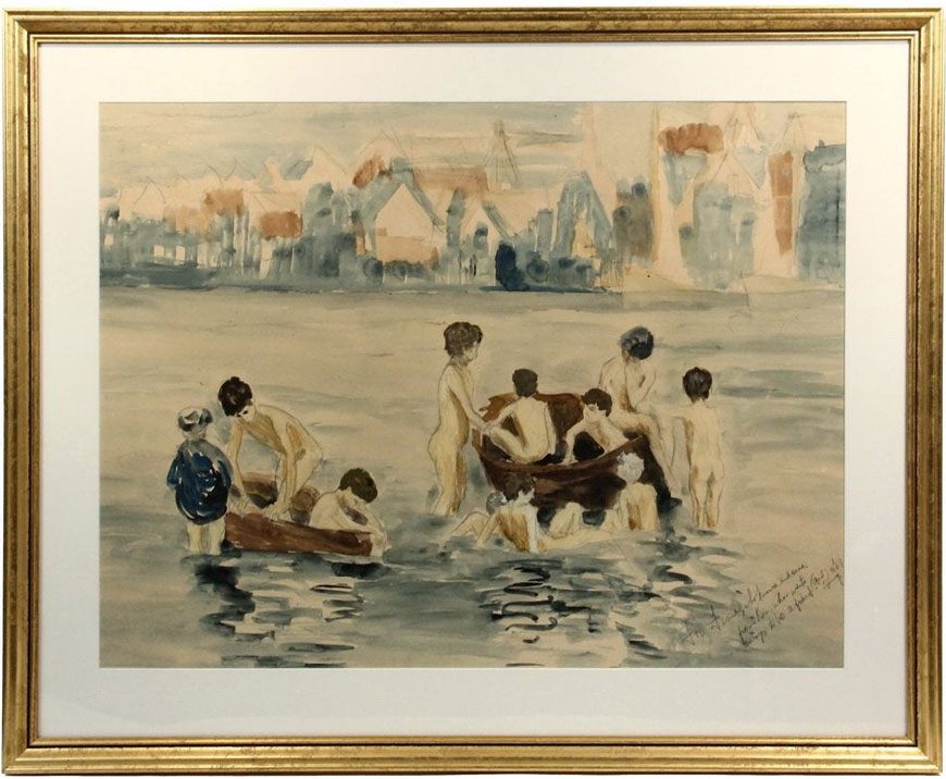 Boys Bathing at River (Мальчики, купающиеся в реке), 1969