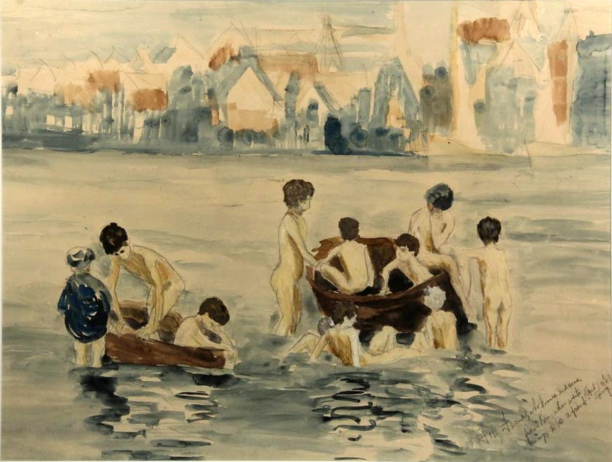 Boys Bathing at River (Мальчики, купающиеся в реке)