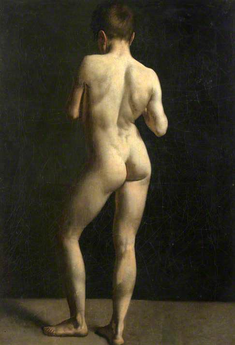 Male Nude, from Behind (Обнажённый мужчина, со спины)