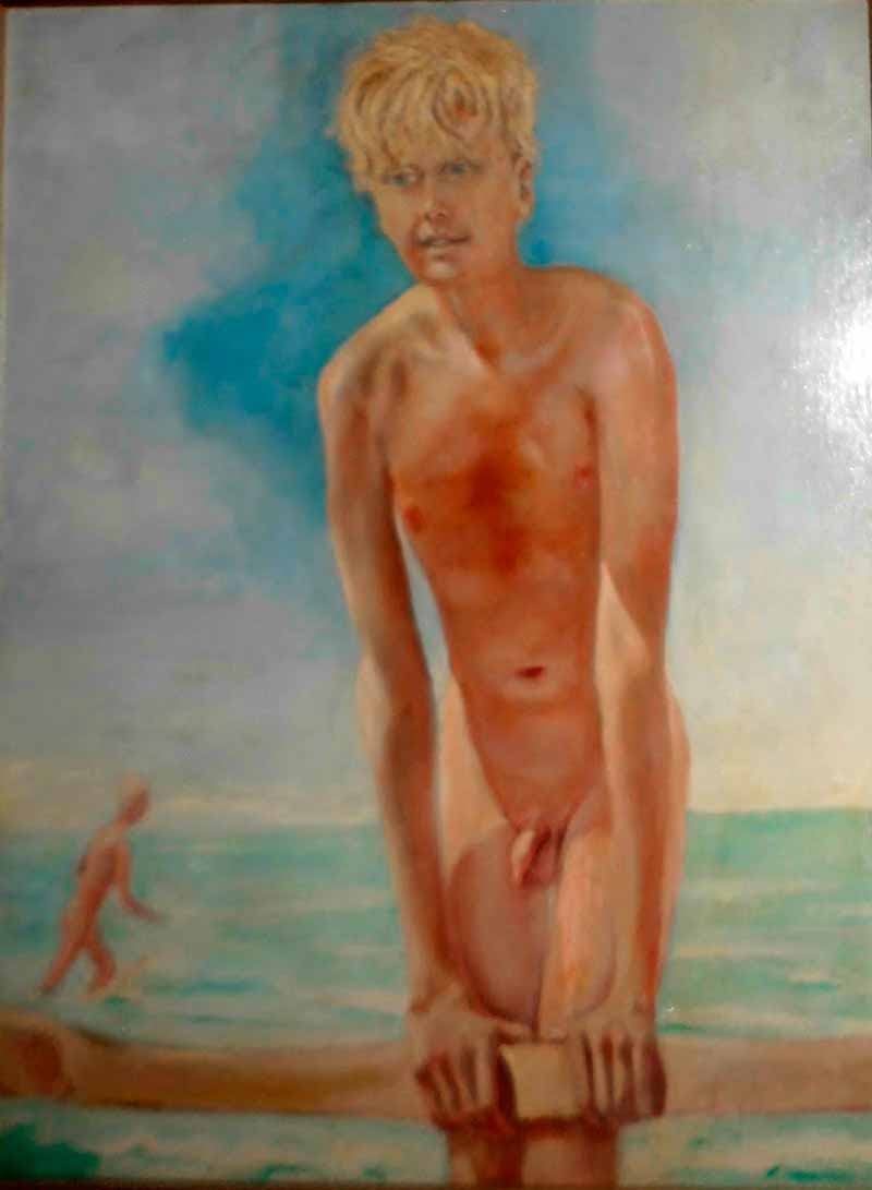 [Nude bathing boy / Нагой купающийся мальчик]