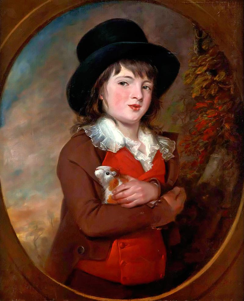 Portrait of a Boy with a Guinea Pig (Портрет мальчика с морской свинкой), c.1800