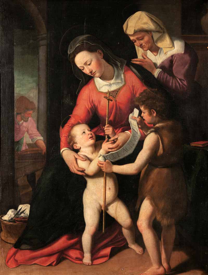 The Holy Family with Saint Elizabeth and the Infant Saint John (Святое семейство со Св. Елизаветой и юным Иоанном Крестителем)