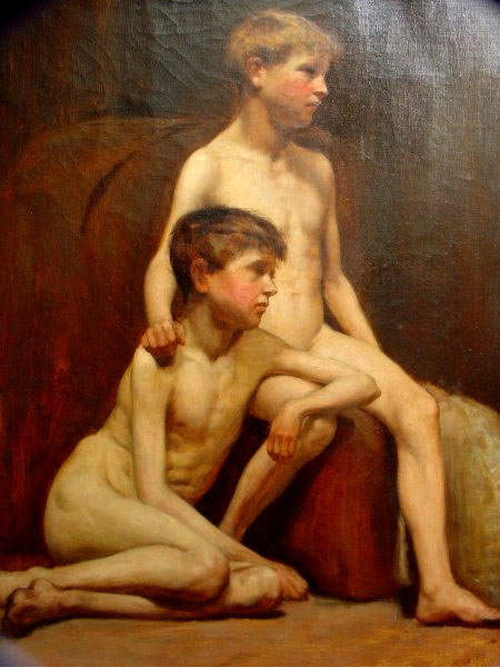 Two Nude Boys (Два нагих мальчика), c.1890