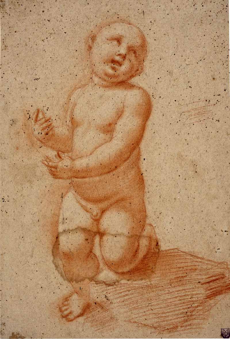 Nude child kneeling (Обнаженный ребенок на коленях), XVI