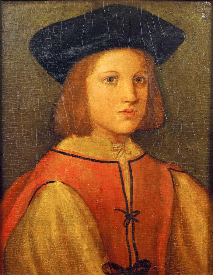 Portræt af en halvvoksen dreng (Портрет мальчика-подростка), 1500s