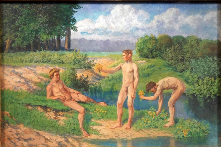 Drei Jünglinge (Три подростка), c.1900