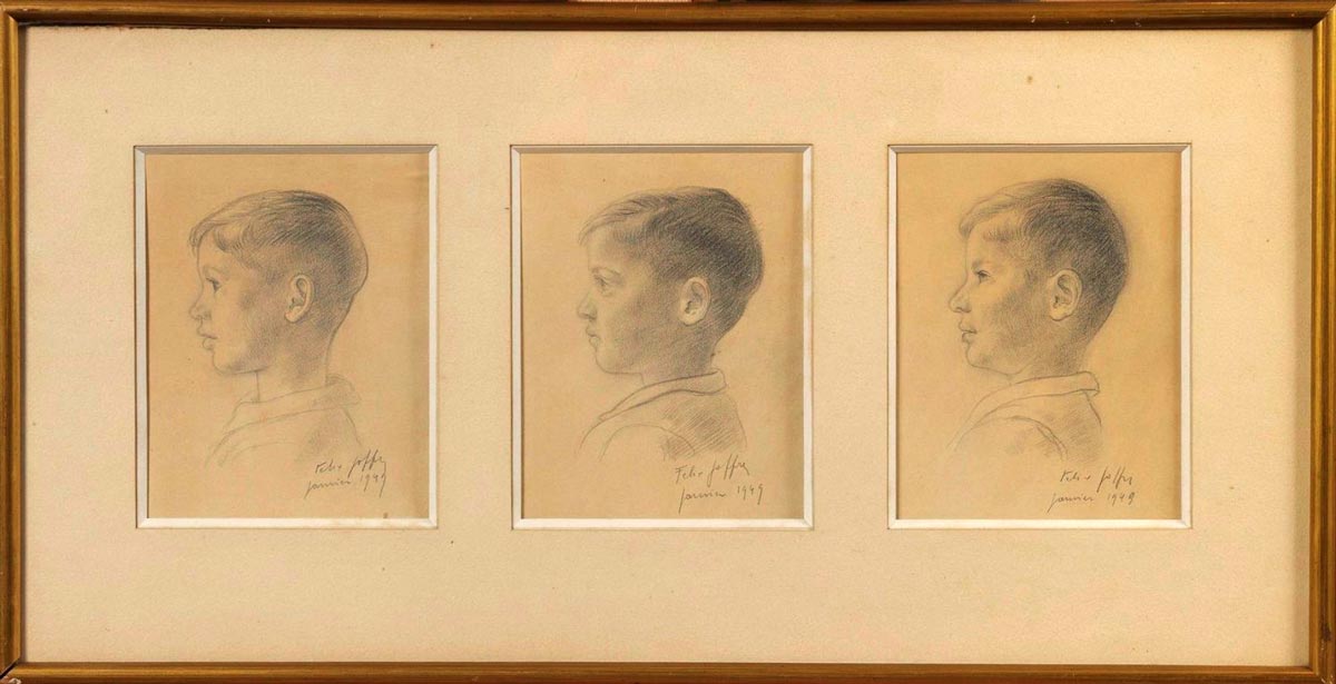 Portrait triple d’enfant (Тройной портрет ребенка)
