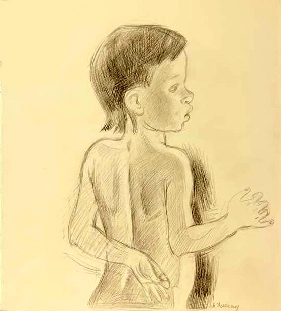 Скетч мальчика (Sketch of Boy), 1972