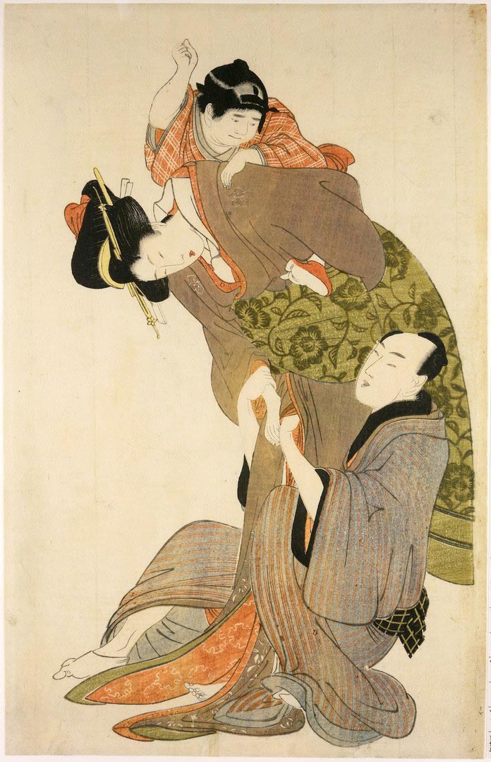 Lovers with a Young Boy (Любовники с мальчиком), c.1800