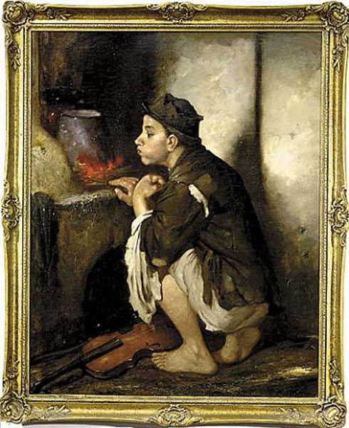 Stoking the fire (Разжигание огня), 1875