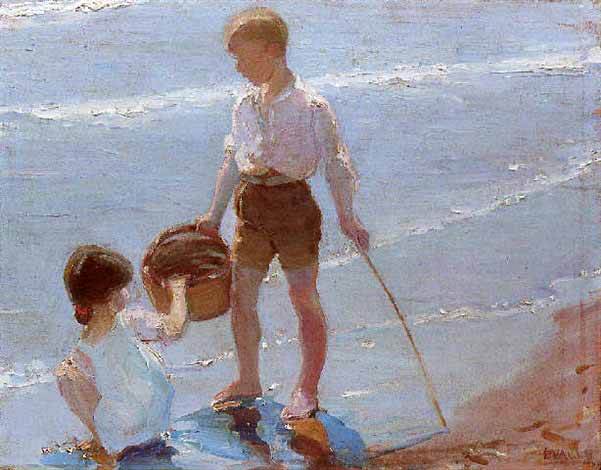 Niños en la playa (Дети на пляже)