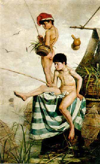 The young fishermen (Юные рыбаки), 1911