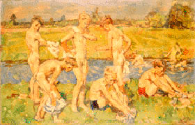 Bathing boys (Купающиеся мальчишки), 1951