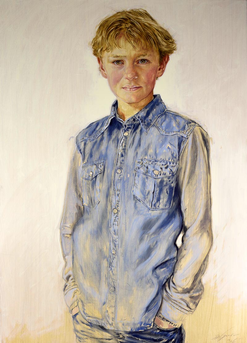 The boy with the blue jeans shirt (Мальчик в голубой джинсовой куртке), 2016