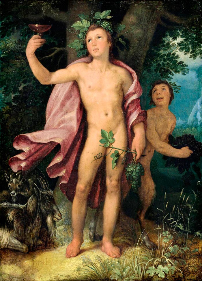 Bacchus and a Satyr (Бахус и Сатир), 1608