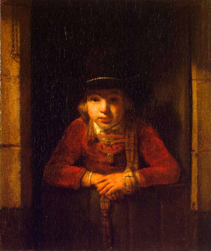 Junge, der durch das Fenster schaut (Мальчик, смотрящий в окно), c.1647