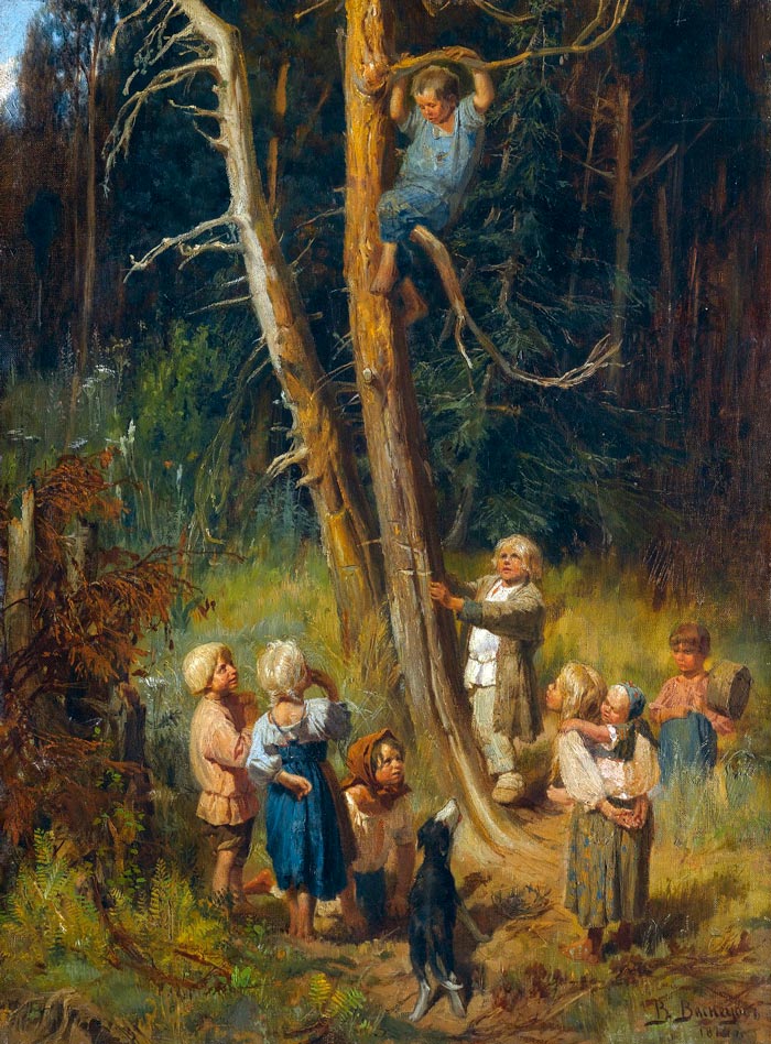 Дети в лесу (Children in the forest), 1874