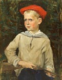 Volodya with a Gun / Portrait of the Artist's Son
