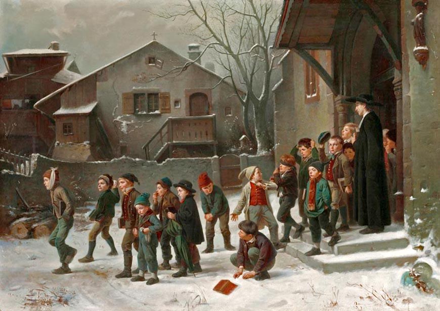 Nach der Sonntagsschule (После воскресной школы), 1857-1859