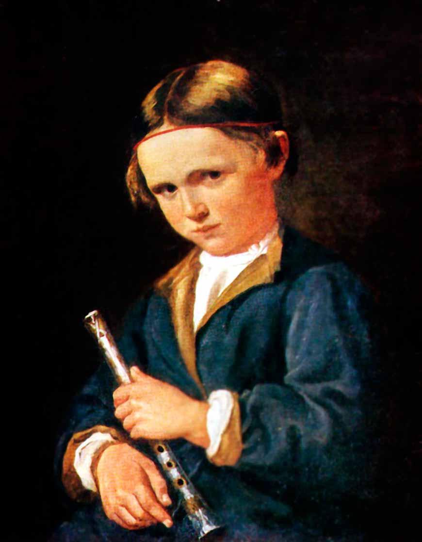 Мальчик с флейтой (Boy with flute), 1820-1840