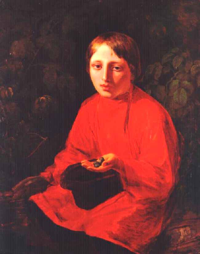 Maльчик в кpacнoй pубaшкe (The boy in the red shirt), 1840