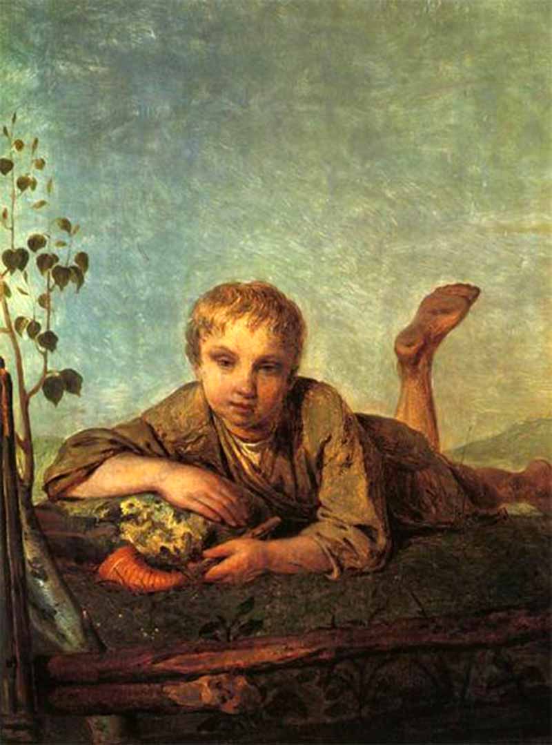 Пacтушoк c poжкoм (Little Shepherd with horn), 1820e