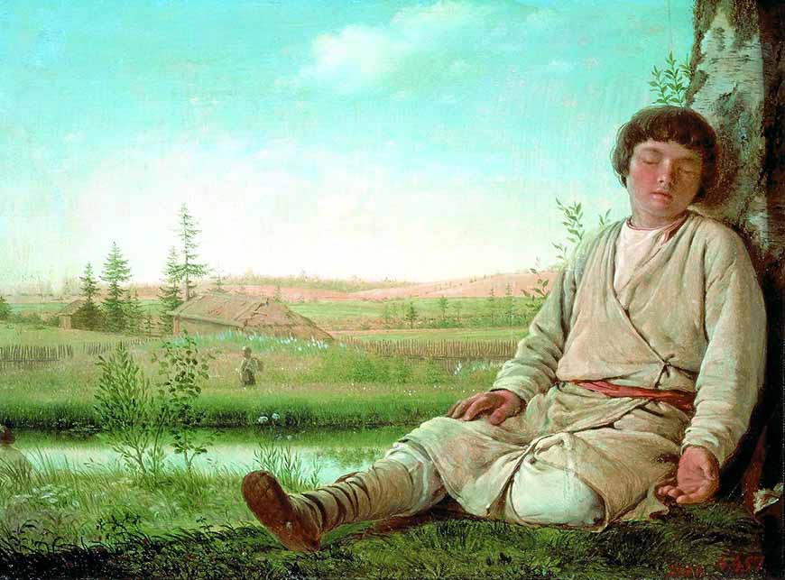 Cпящий пacтушoк (Dreaming little shepherd), 1823