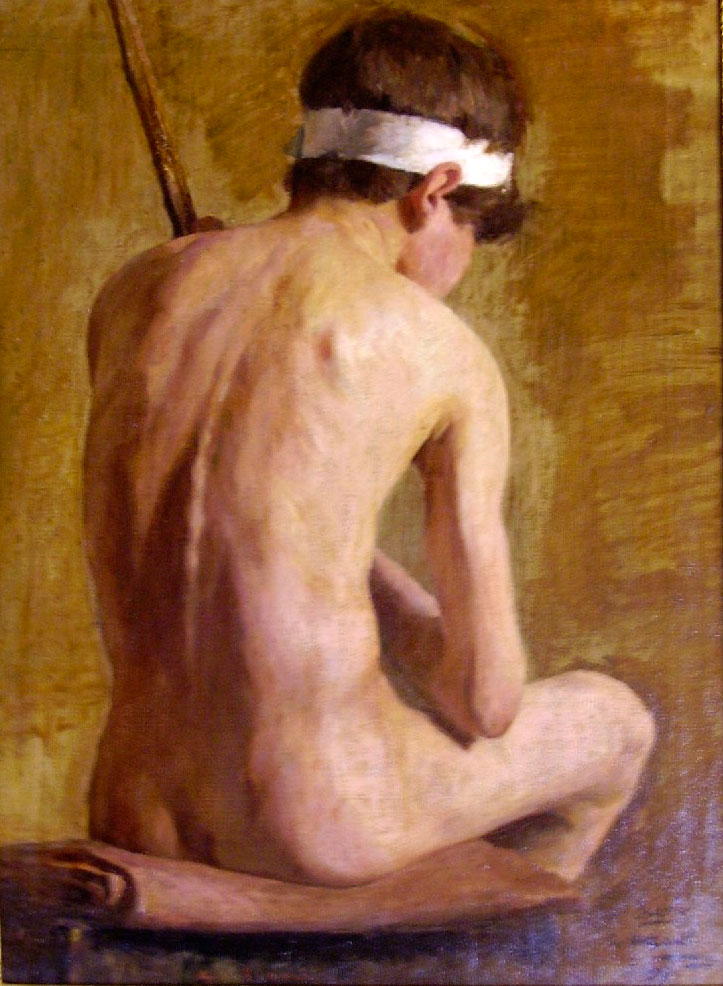 Figura nuda dipinta (Обнажённая фигура в цвете), 1907