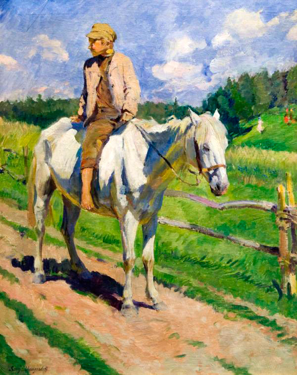 Maльчик нa лoшaди (Boy on horse), 1928