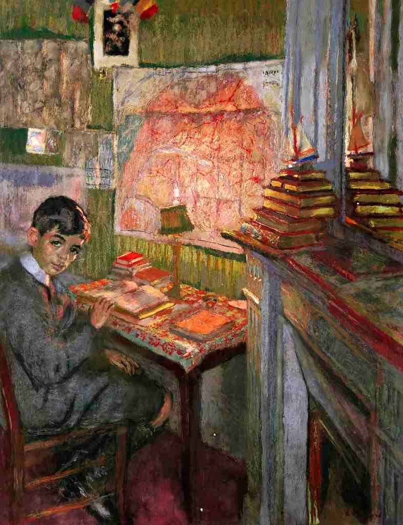 Portrait of Jadques Laroche, Child, at His Work Table (Портрет Жака Лароша в детстве за его рабочим столом), 1916