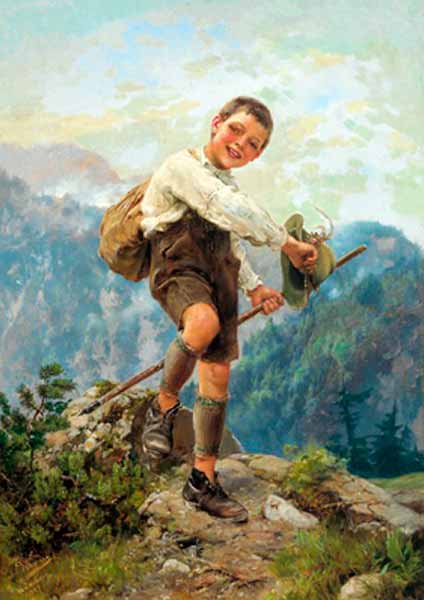 Bub auf der Alp (Альпийский паренёк), 1887