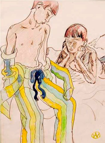 Boy in stripped pyjamas and companion (Мальчик в снятой пижаме и его компаньон)