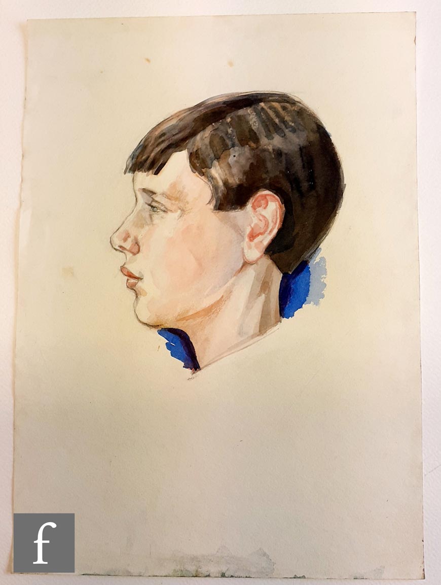 Portrait of Laurence Cook as a boy, bust length in profile (Погрудный портрет в профиль Лоренса Кука в качестве мальчика)