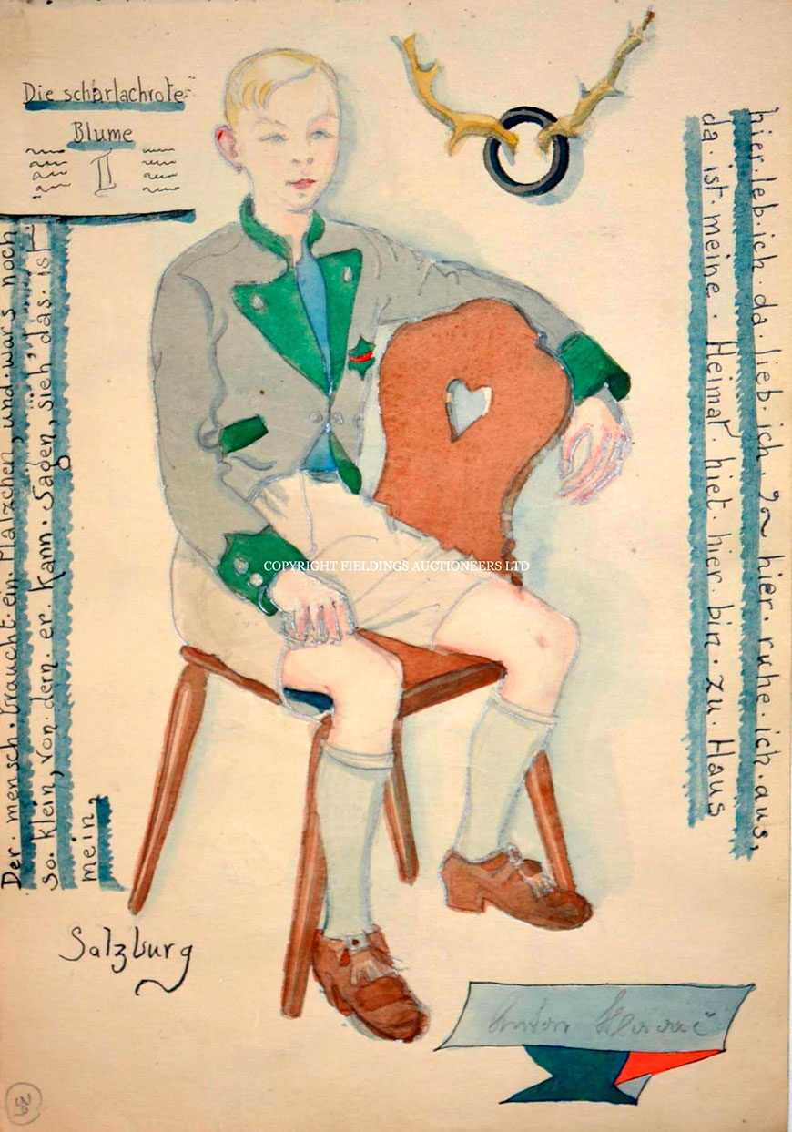 untitled. A boy in traditional Bavarian style dress (Без названия. Мальчик в традиционном баварском костюме)