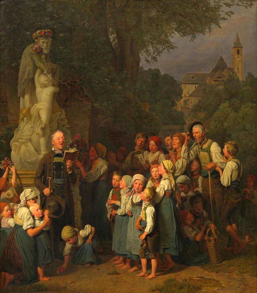 Die Verehrung des heiligen Johannes / Johannes-Andacht (Поклонение святому Иоанну / Преданность святому Иоанну), 1844