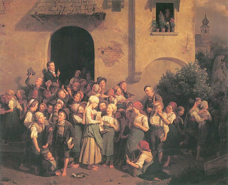 Das Ende der Schulstunde (Конец школьных уроков), 1844