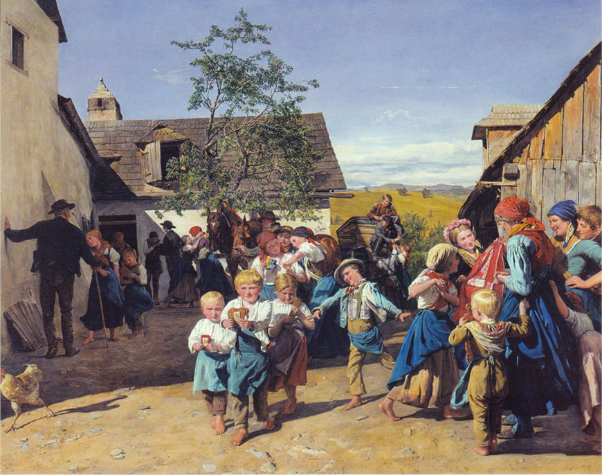 Rückkehr von der Kirchweih (Возвращение с ярмарки), c.1859