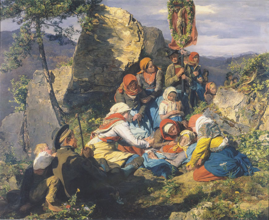 Die kranke Pilgerin (Больные паломники), 1859