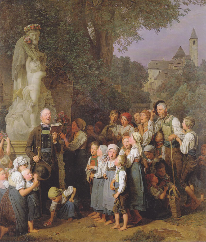 Die Verehrung des heiligen Johannes Nepomuk (Почитание св.Яна Непомуцкого), 1857